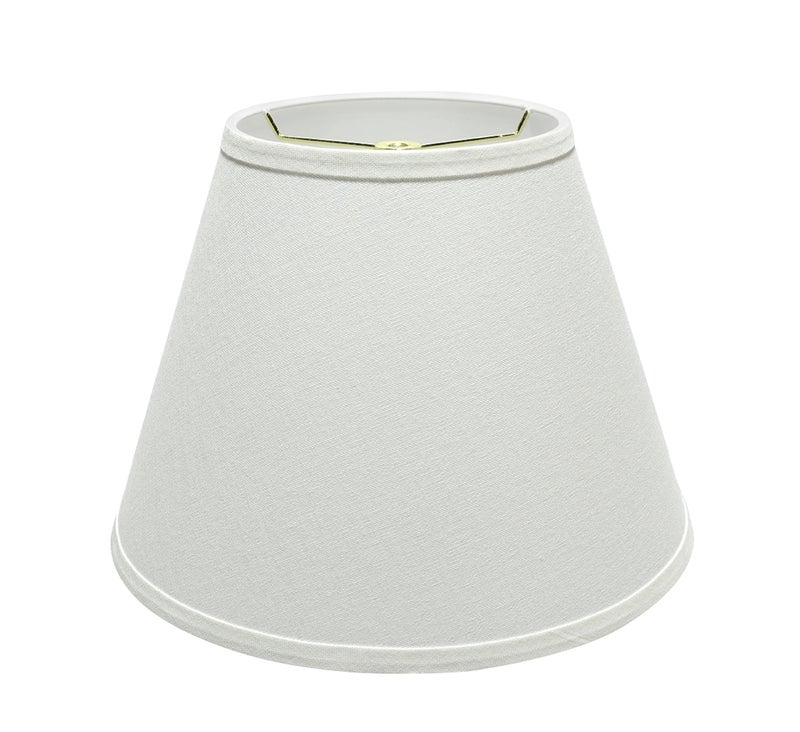 Aspen Creative 32682 Transitional Empire Shape Spider Construction Lamp Shade, White, 7" Top x 13" Bottom x 9-1/2" Slant Height - Image 1